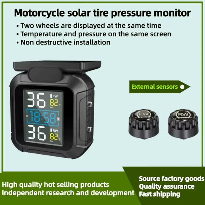 Moniteur de pression des pneus TPMS pour moto
