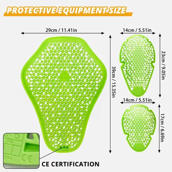 Veste de moto, protection arrière