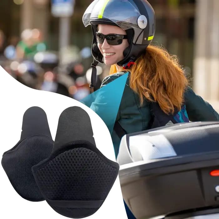 Couvre-oreilles pour casque de moto