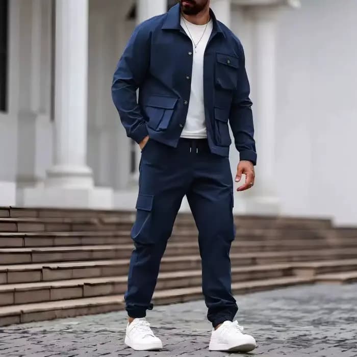 Ensemble veste Cargo avec pantalon pour hommes, combinaison tactique militaire coupe-vent pour Sports de plein air, vêtements de travail robustes, uniforme pour hommes de chasse