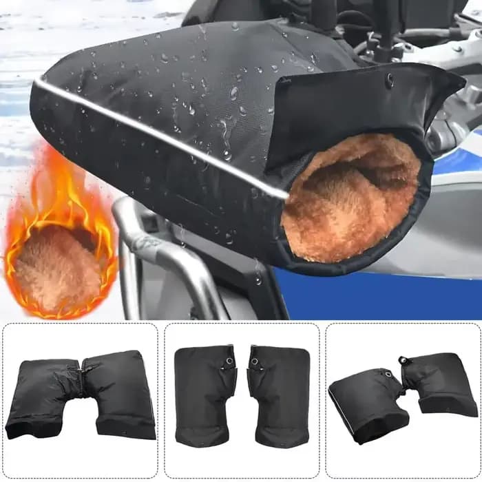 2024 protection Scooter électrique épais chaud guidon poignée barre manchon imperméable Moto gants Guante