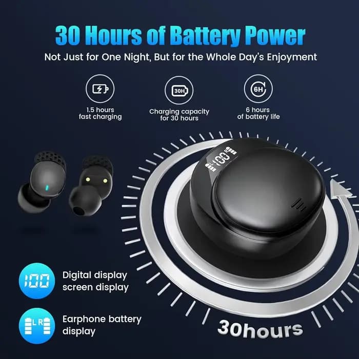 Écouteurs sans fil, oreillettes de sommeil pour dormeurs latéraux, confortables, blocage du bruit, musique, sommeil, double Mode