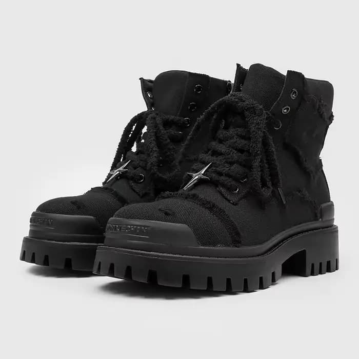 Bottes hautes à semelles épaisses pour hommes