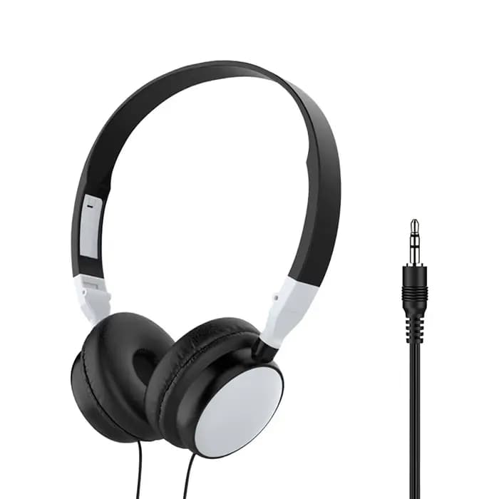 Casque filaire pliable monté sur la tête, écouteur stéréo, écouteur de sport pliable pour téléphone, tablette, 3.5mm