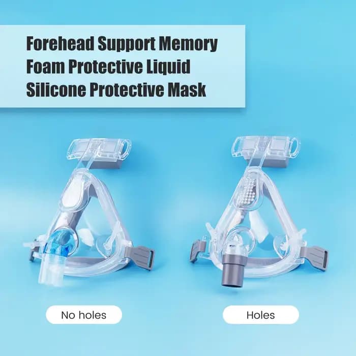 Masque CPAP pour apnée CPAP, Machine respiratoire automatique, masque facial complet pour sommeil, avec couvre-chef, accessoires de respirateur Anti-ronflement