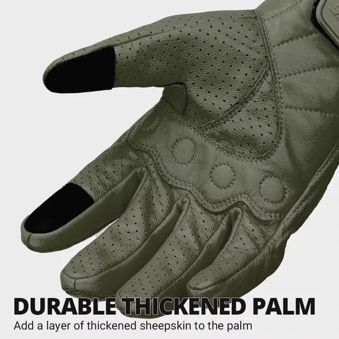 Nouveaux gants de moto rétro gants respirants en cuir véritable pour hommes et femmes gants de Scooter confortables toutes saisons