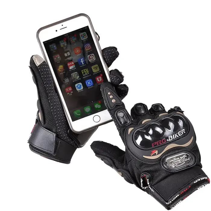 Gants de moto pour écran tactile