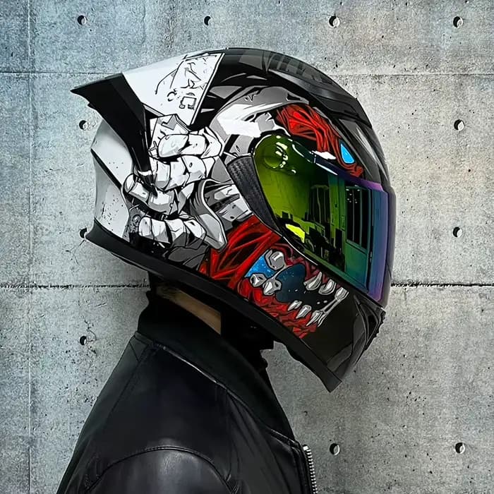 Casque de moto pour été et hiver