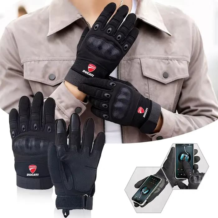 Gants de protection respirants pour moto de course