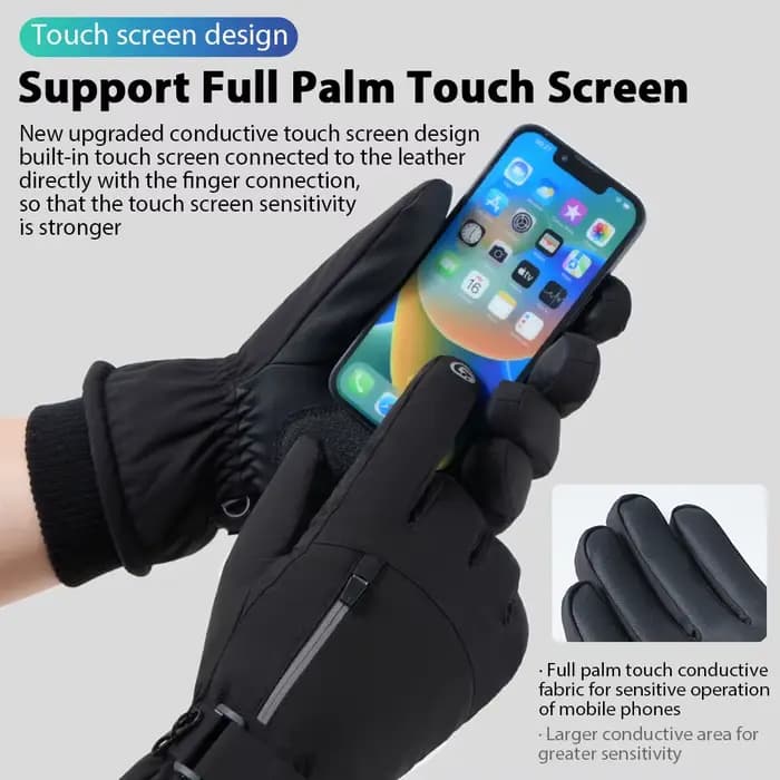 Gants de cyclisme imperméables pour hommes