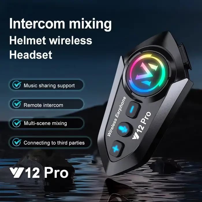 Y12 Pro double micro casque de moto interphone