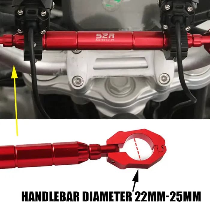 Leviers de barre transversale de guidon d'équilibre de moto