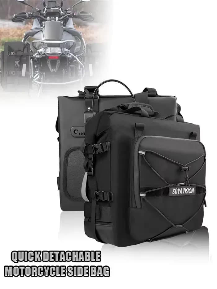 Accessoires de moto noirs
