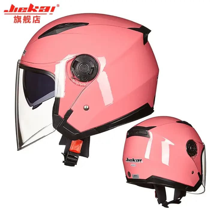 JEIKAI – Casque de moto avec double objectif, unisexe, véritable, pour scooter