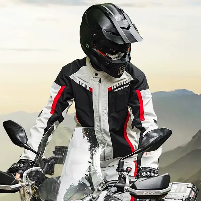 Veste de moto imperméable pour homme