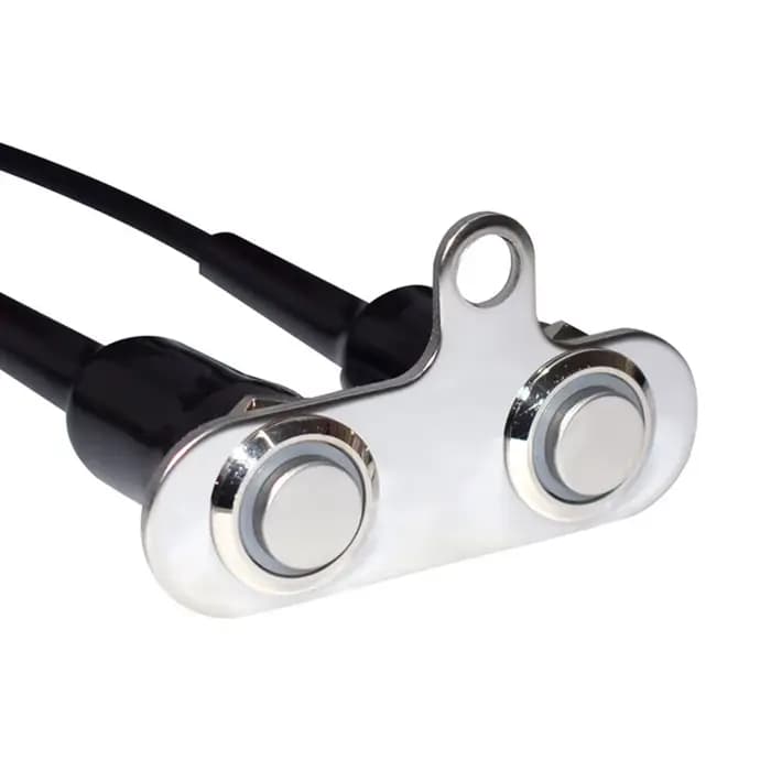 Interrupteur LED pour moto à Double tête en acier inoxydable