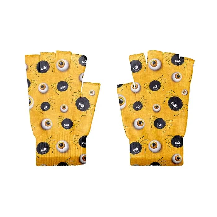Gants sans doigts imprimés en 3d personnalisés, cadeau de noël, gants tricotés de loisirs, ski et cyclisme, gants de sport chauds et antidérapants, DIY