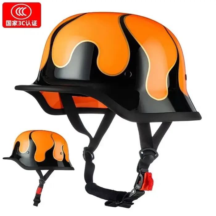 Casque De Moto rétro allemand Capacete