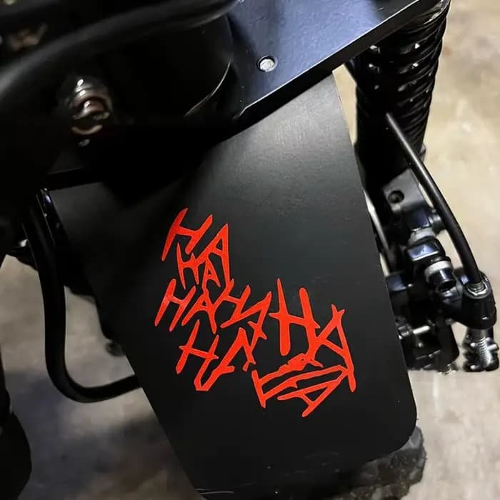 HAHAHA autocollant de casque de moto drôle Joker autocollants de fenêtre de voiture imperméable voiture-style véhicule