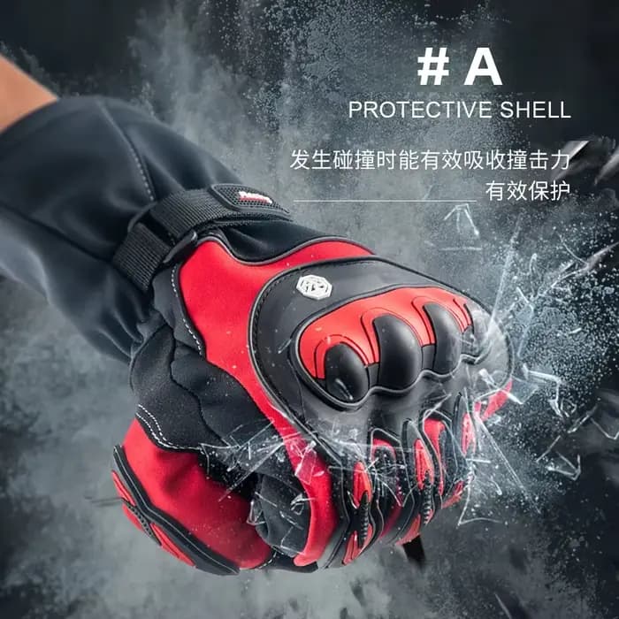 Gants de moto chauds d'hiver