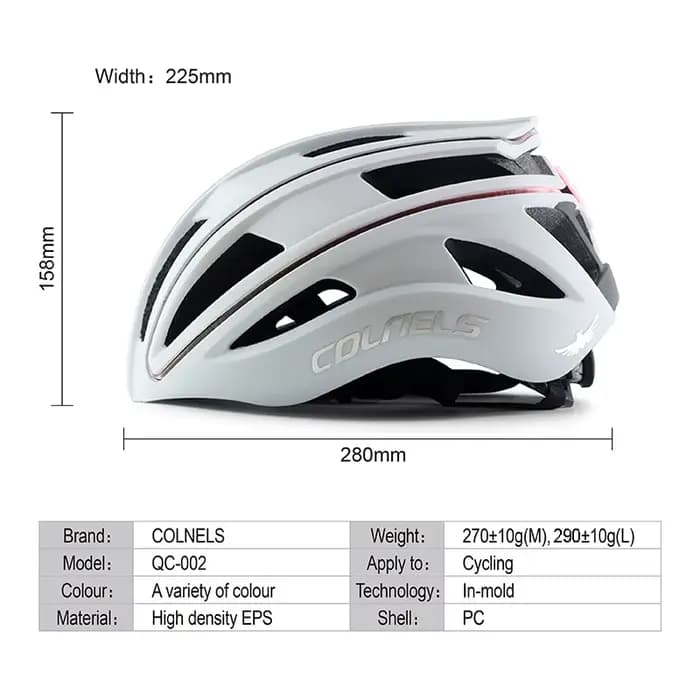 COLNELS casque de cyclisme professionnel chargeur USB feu arrière avec barre lumineuse Sports d'équitation en plein air
