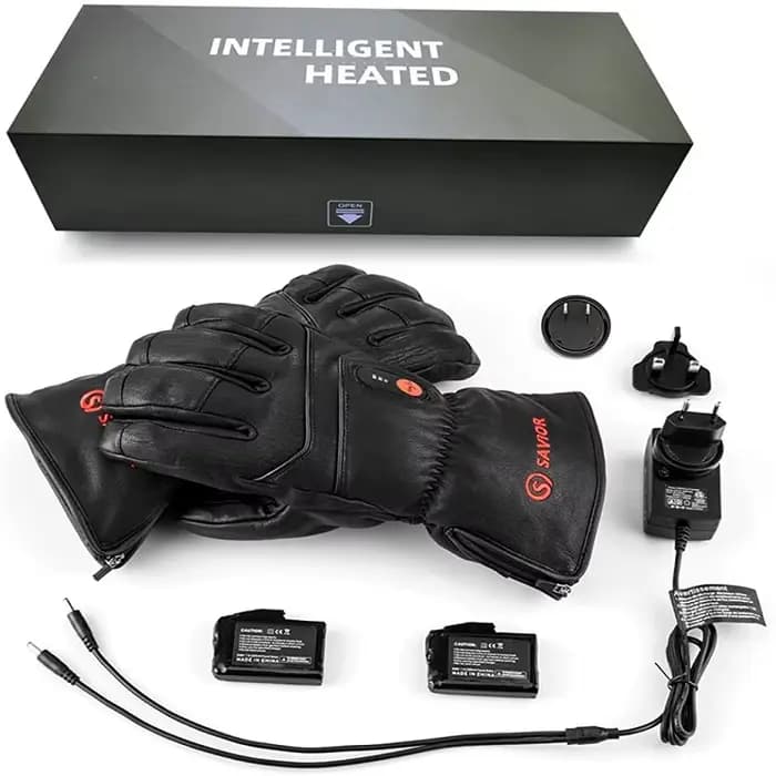 Savior – gants chauffants électriques en cuir