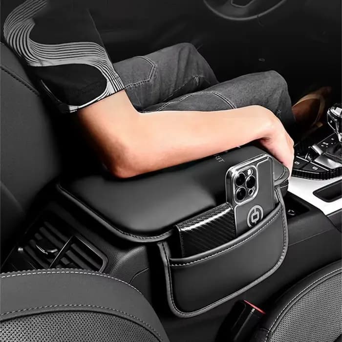 Coussin en cuir pour accoudoir de voiture, pochette de rangement, support de coude, accessoires de style pour DS SPIRIT DS3 DS4 DS5 DS6 DS7