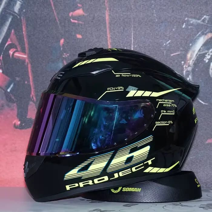 Casque intégral haut de gamme pour motocyclistes – Résistant aux chocs