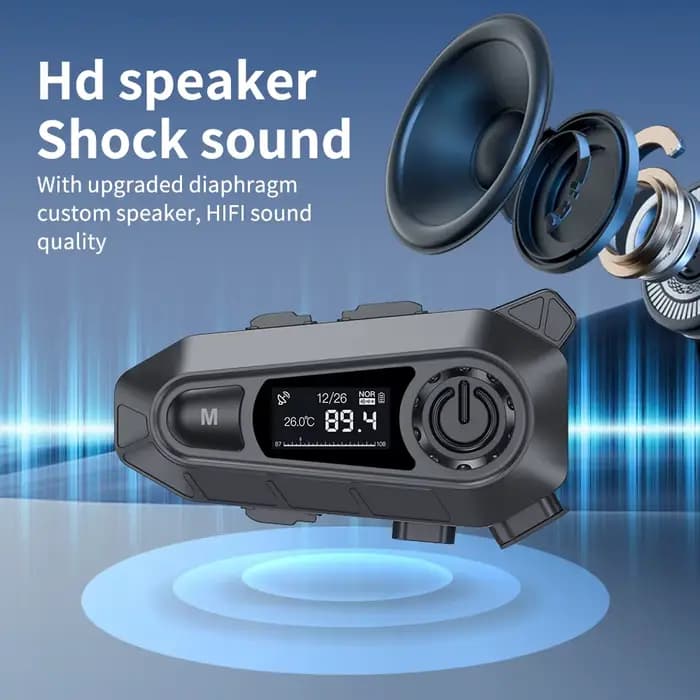 Casque de moto V5.4, Kit mains libres Bluetooth