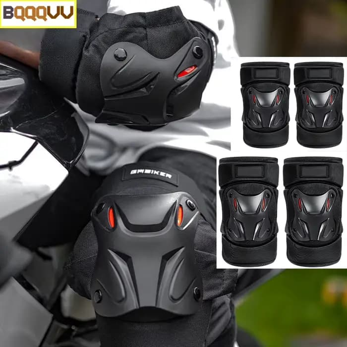 1 paire de genouillères de moto, genouillères de protection pour moto, tout-terrain, coudières de moto, Sports de plein air