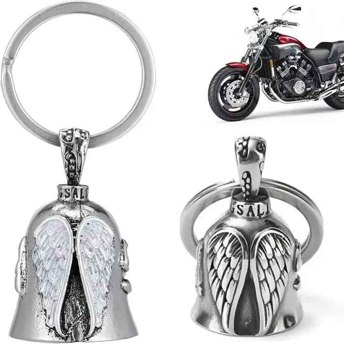 Angel Guardian – cloche de motard, accessoire Portable pour motocyclistes, moto, vélo, cadeau de saint-valentin