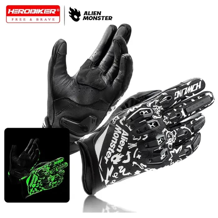 Gants de moto certifiés CE pour hommes