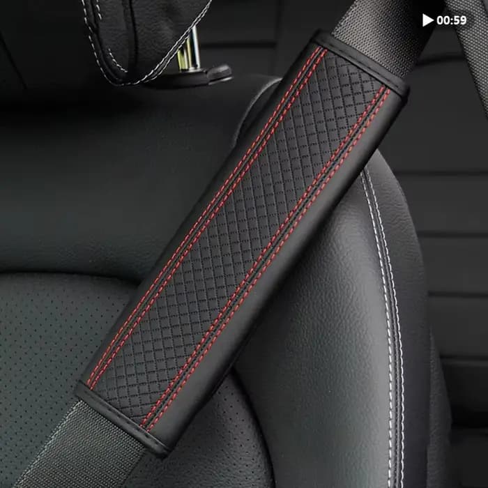 Coussin de rembourrage de ceinture de sécurité en cuir PU, accessoires de voiture, couverture initiée, protection respirante, accès intérieur automatique