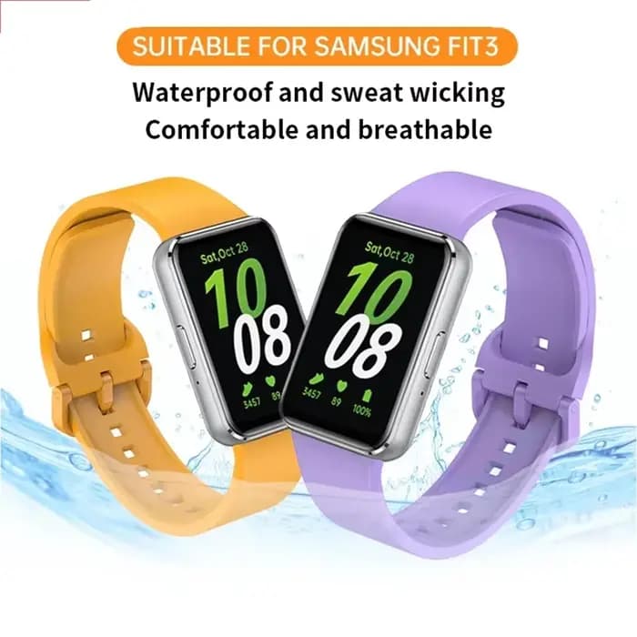Bracelet en Silicone pour Samsung Galaxy Fit 3, Bracelet de montre de Sport de remplacement pour Samsung Galaxy Fit3, accessoires