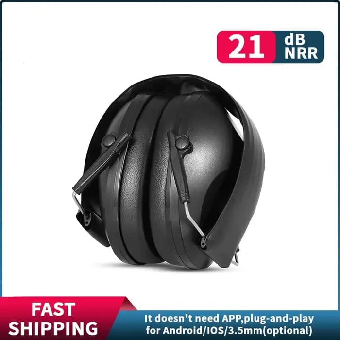 Casque pliable, protège-oreilles tactiques anti-bruit, protection auditive amplifiée