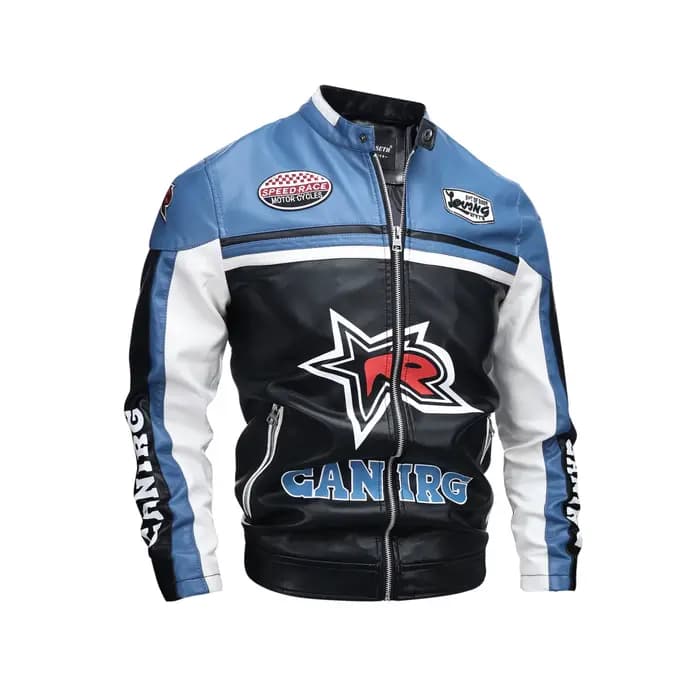 Vestes en cuir pour hommes automne décontracté moto veste en polyuréthane Biker manteaux