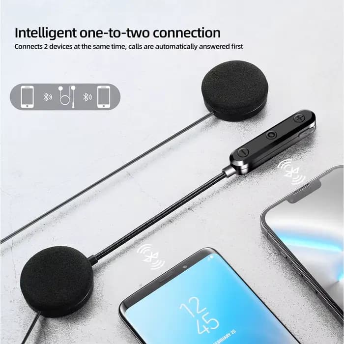 Casque de Moto casque Bluetooth 5.3 sans fil mains libres Kit d'appel stéréo pour cavalier équitation lecteur de musique MP3 Moto écouteur