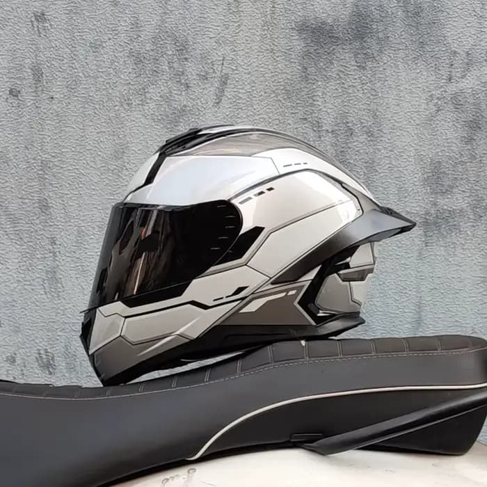 Casque de moto intégral double bouclier