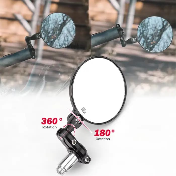 Miroir d'extrémité de guidon de moto E-MARK