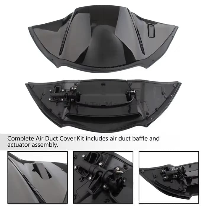 Couvercle de conduit d'air supérieur noir