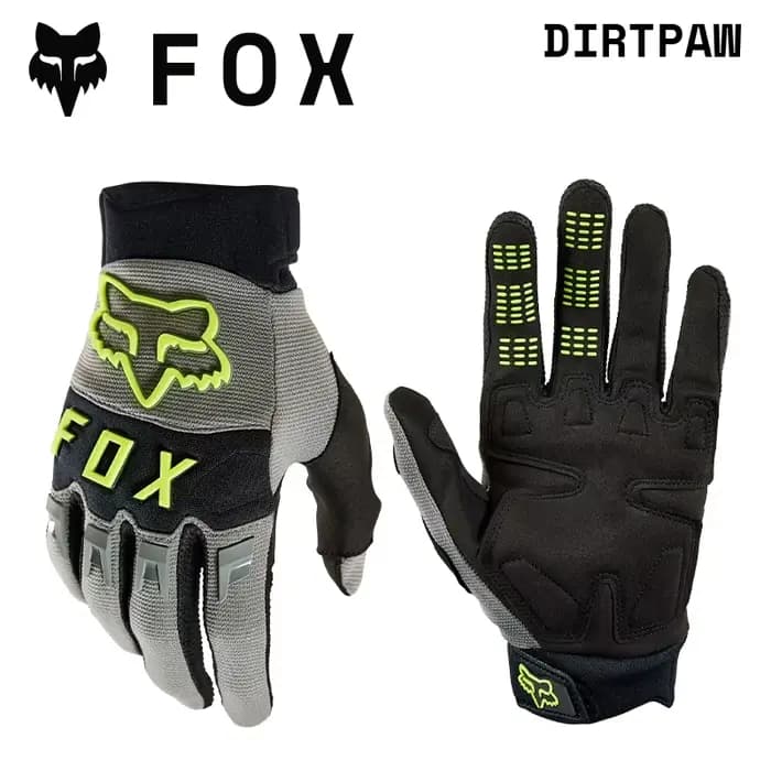 Gants de vélo de saleté FOX DIRTPAW – Poignée exceptionnelle et blindage fiable pour les poignets MotoCross ATV UTV VTT haute intensité