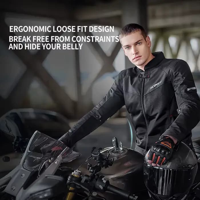 Veste de moto SCOYCO, veste de moto en maille respirante pour l'été