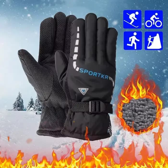 Gants de cyclisme d'hiver imperméables et antidérapants