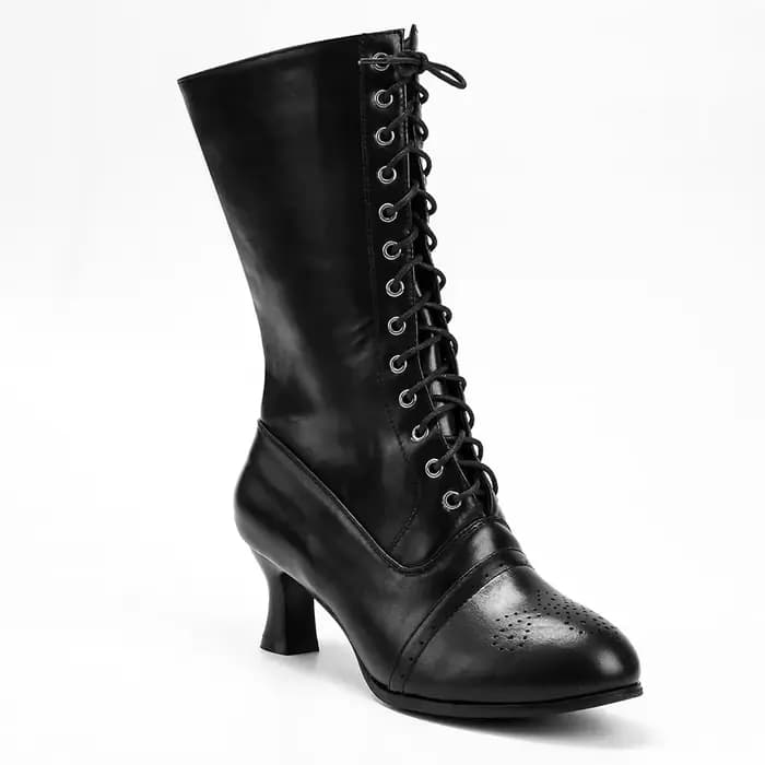 Bottes élégantes à talons hauts pour femmes, bottes Parker pointues à lacets, chaussures de soirée décontractées pour femmes, automne et hiver