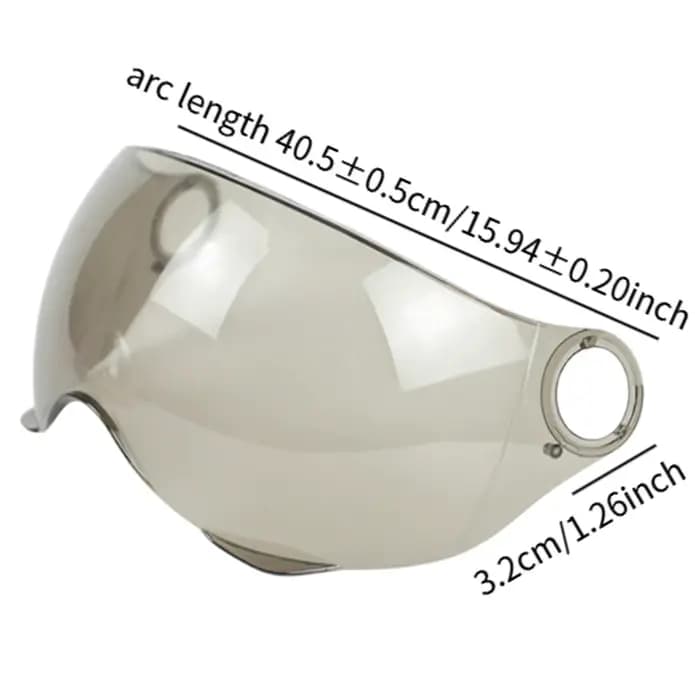Visière de casque en matériau PET de qualité supérieure