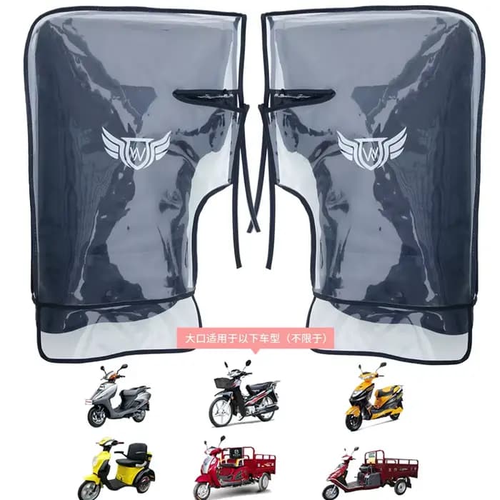 1 paire de gants de guidon de moto chauds d'hiver