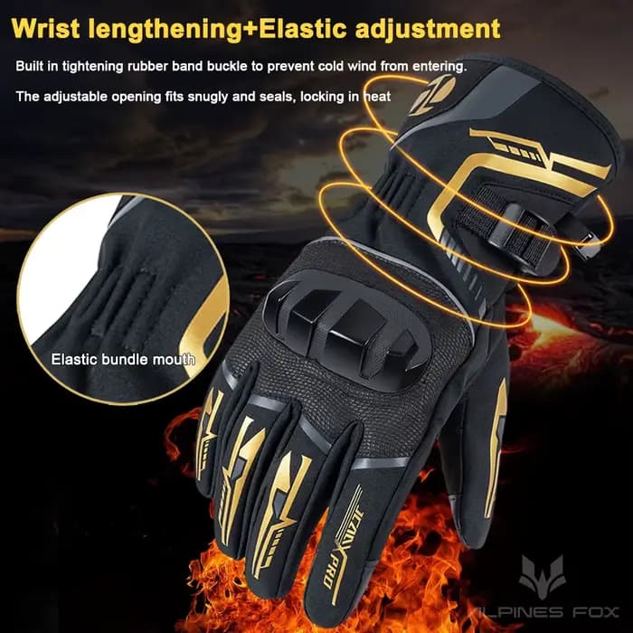 2025 hiver gants de Moto imperméable Gant