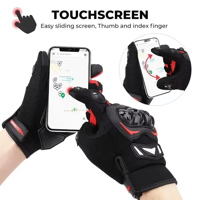 KEMIMOTO gants de moto d'été