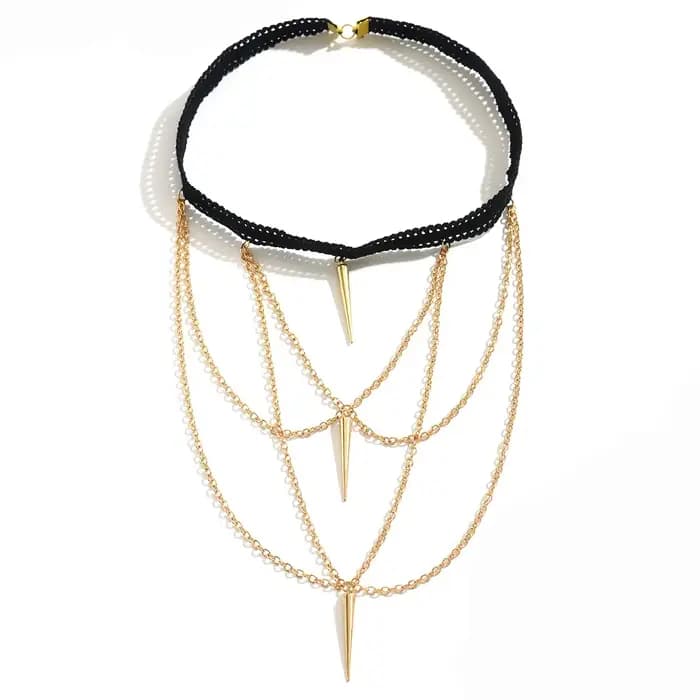 Bijoux transfrontaliers Sexy pour fille épicée, bande élastique, chaîne de jambe, rivets, pompon, décorations de jambe pour femmes, accessoires de mode uniques