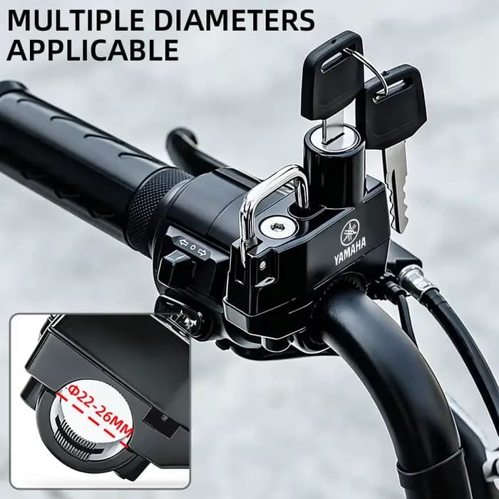 Accessoires pour moto, verrou de casque antivol pour Yamaha R1 R3 R25 Mt-09 Mt07 Fazer Fz6 Xj6 R15 TMAX YS125 XTZ125